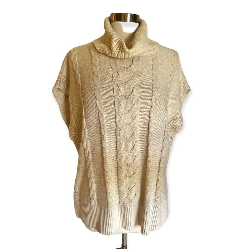 BANANA REPUBLIC CABLE KNIT CREAM SWEATER..! Size XS/S
